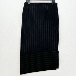 Annette Gortz Skirt Womens US Large EUR40 Black Maxi Wool Angora Blend Lined EUC